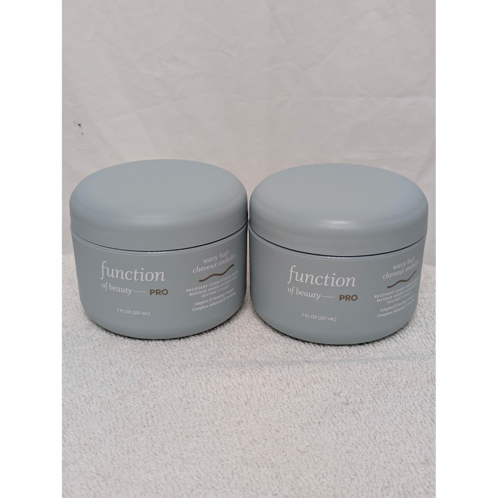 Lot of 2 Function of Beauty PRO Recovery Conditioner Mask Wavy Hair 7oz Bonding
